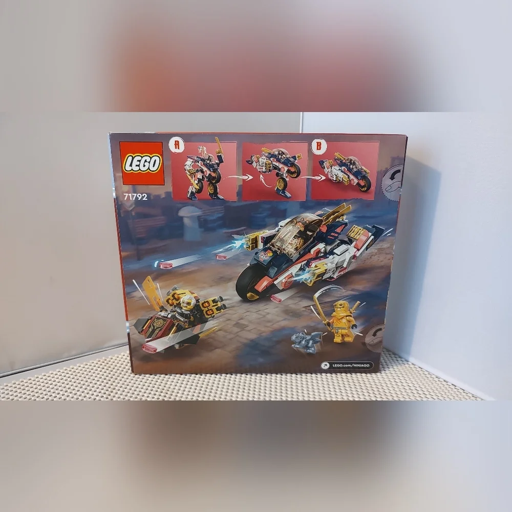 Lego Ninjago 71792 Sora's Transforming Mech Bike Racer Dragons Rising NWT